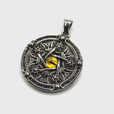 All-Seeing Eye Pentagram Necklace - Wyvern's Hoard
