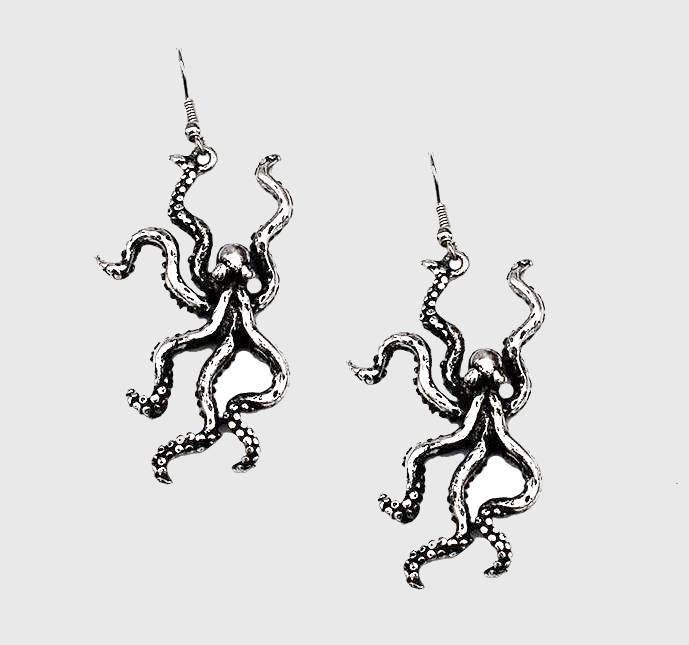 Enraged Kraken Earrings - Wyvern's Hoard