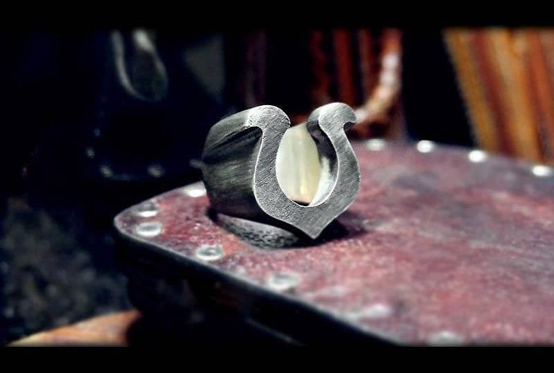 Viking Horseshoe Ring - Wyvern's Hoard