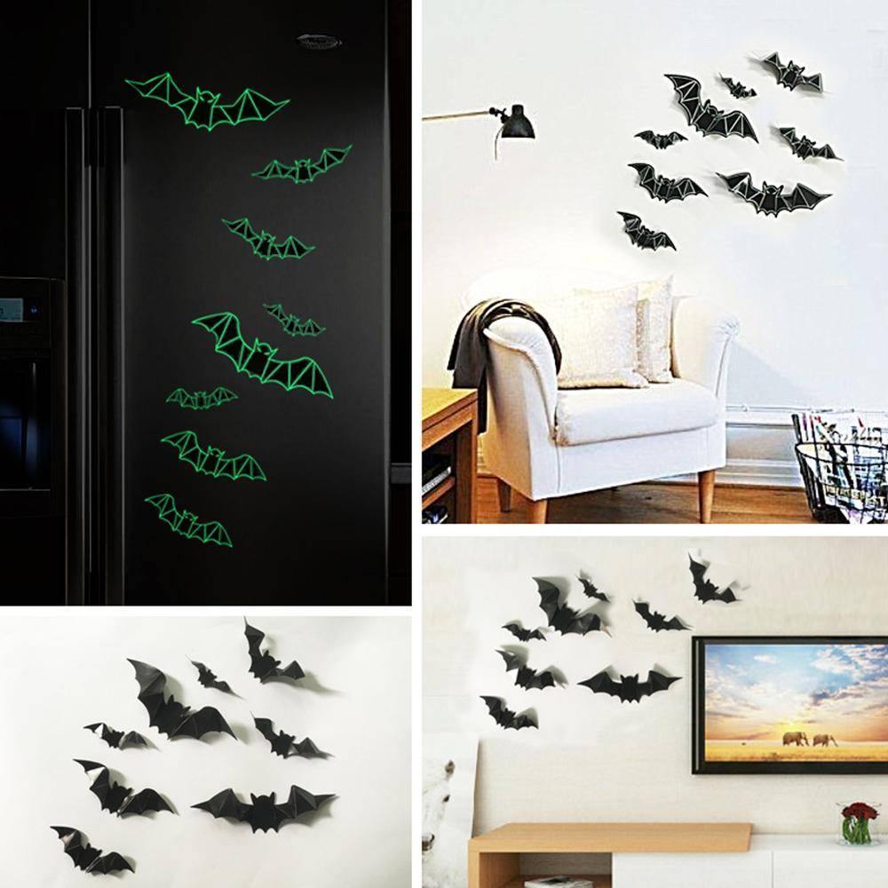 Bat Vinyl Wall Stickers (8 pieces) - Wyvern's Hoard