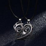 Hearts on Fire Magnetic Projection Couple Necklaces