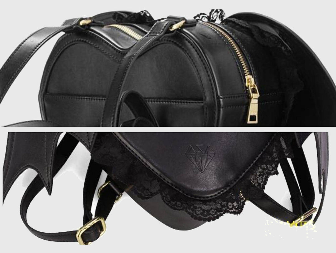 Bat Wings Leather Backpack - Wyvern's Hoard