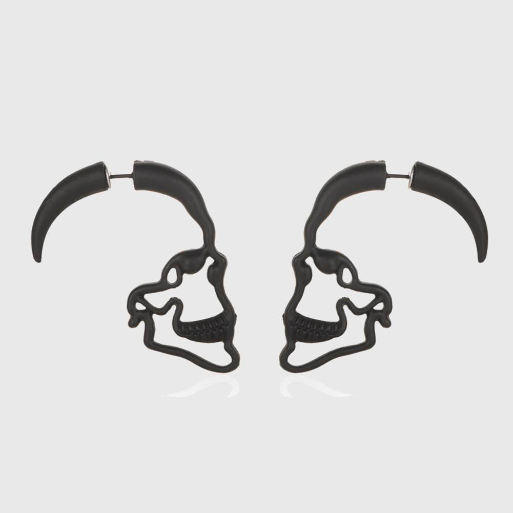 Silhouette Skull Earrings