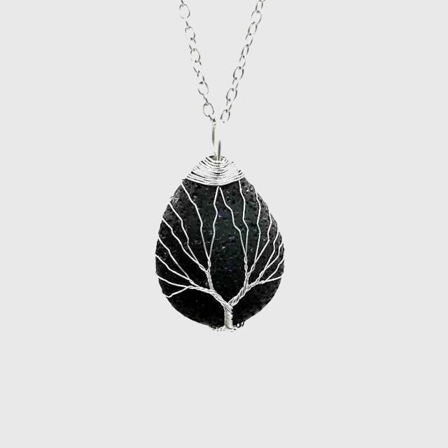 Tree of Life Lava Rock Diffuser Necklace - Wyvern's Hoard