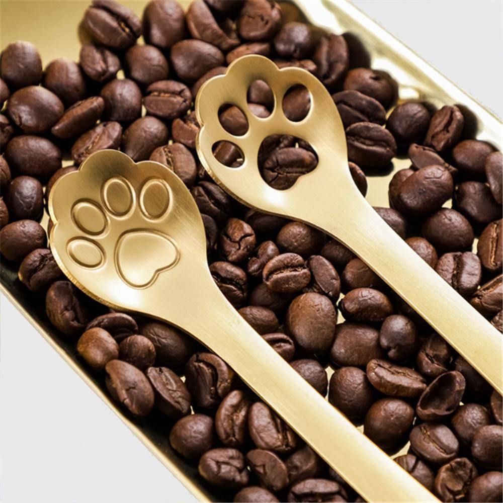 Kitty Paw Spoons & Stirrers (4 pieces) - Wyvern's Hoard