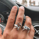 Sharks Duo Rings (1 Pair) - Wyvern's Hoard