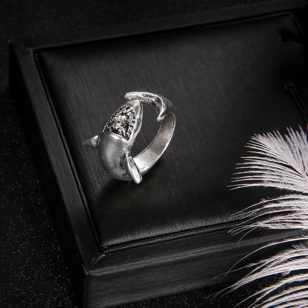 Sharks Duo Rings (1 Pair) - Wyvern's Hoard