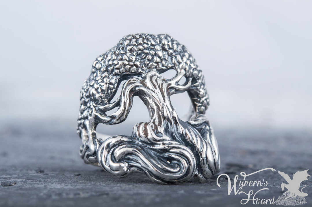 Lush Tree of Life Handmade Ring - Wyvern's Hoard