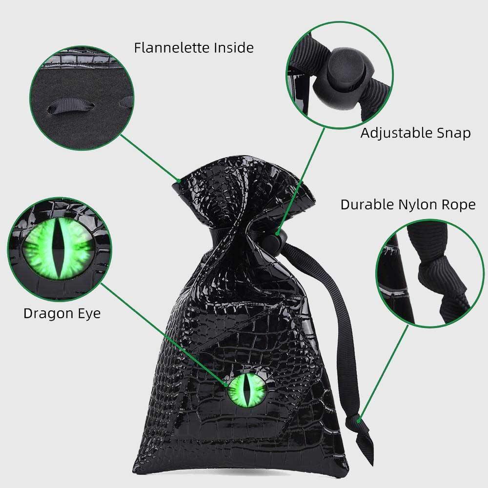 Dragon's Eye Drawstring Dice Bag - Wyvern's Hoard