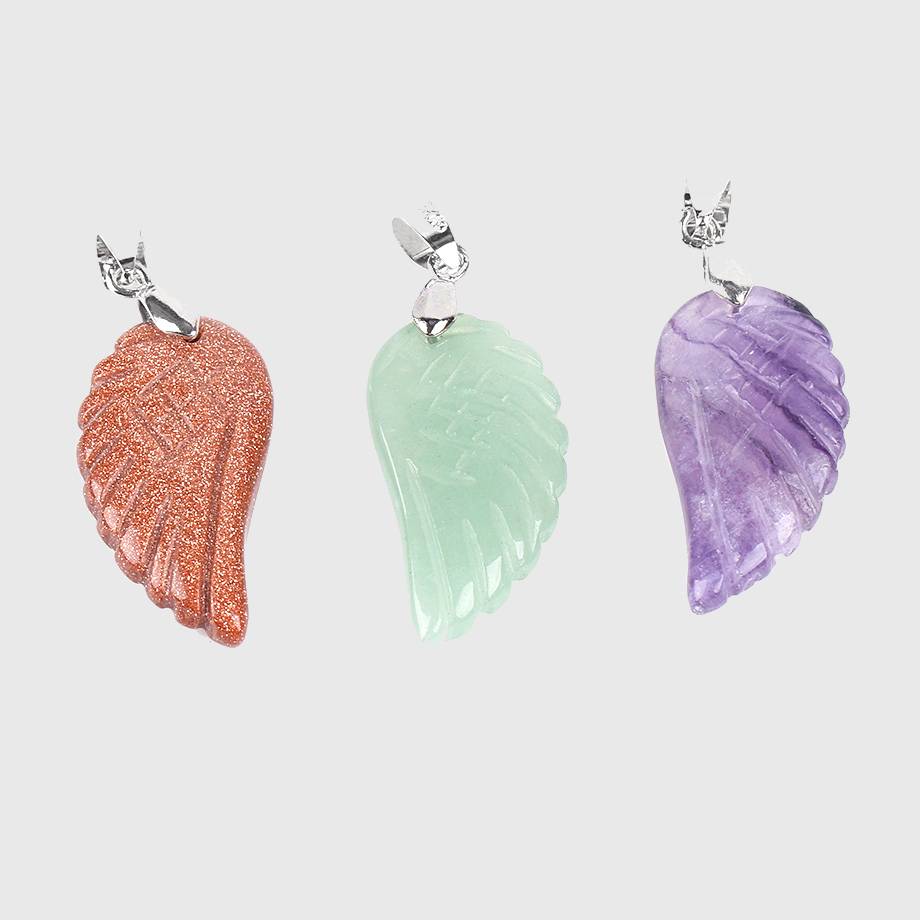 Angelic Wing Gemstone Necklace