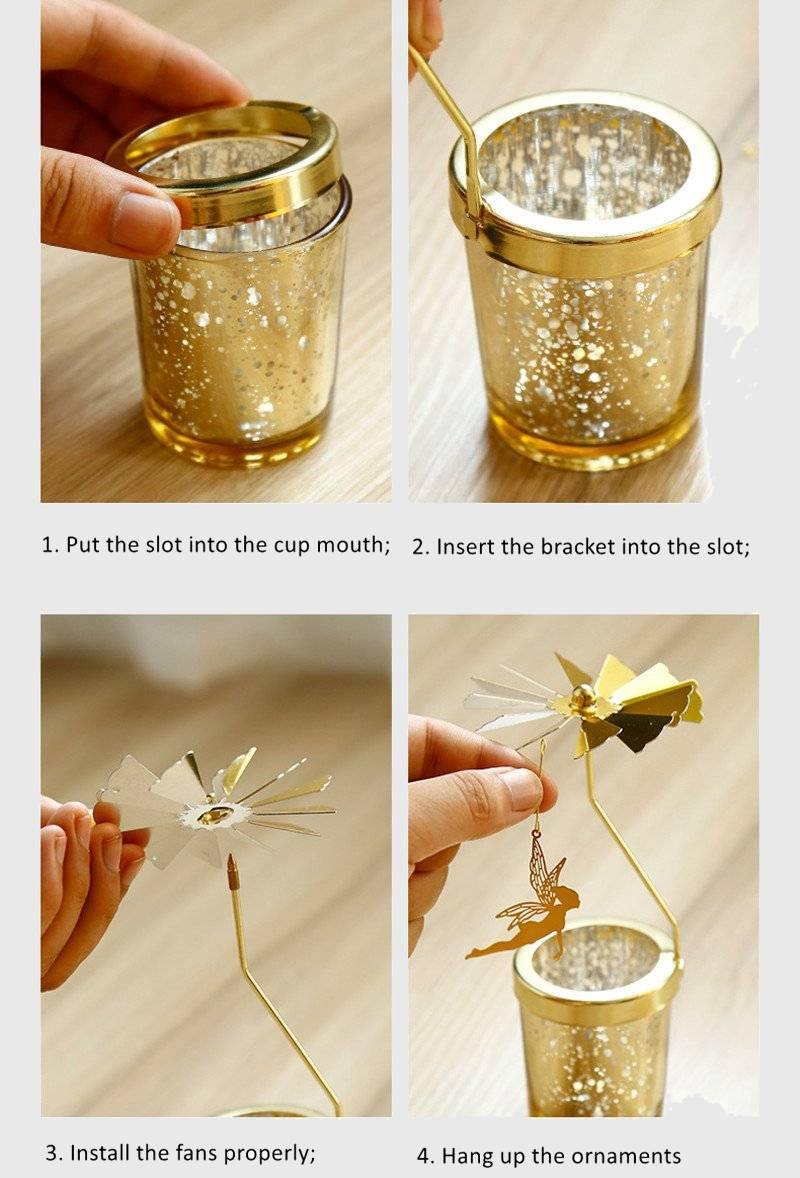 Fantastical Ornamental Carousel Candle Holder - Wyvern's Hoard