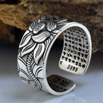 Heart Sutra Lotus Ring - Wyvern's Hoard