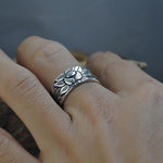 Heart Sutra Lotus Ring - Wyvern's Hoard