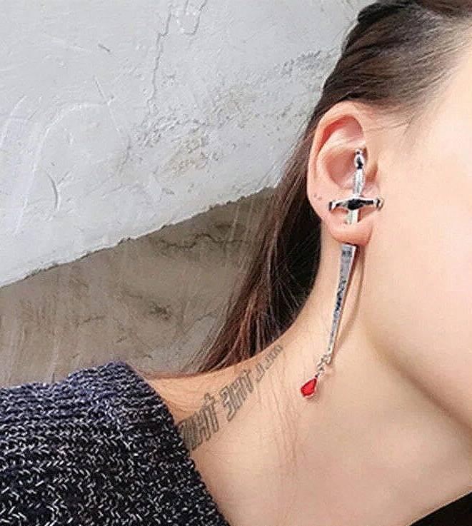 Blood Sworn Dagger Stud Earrings - Wyvern's Hoard