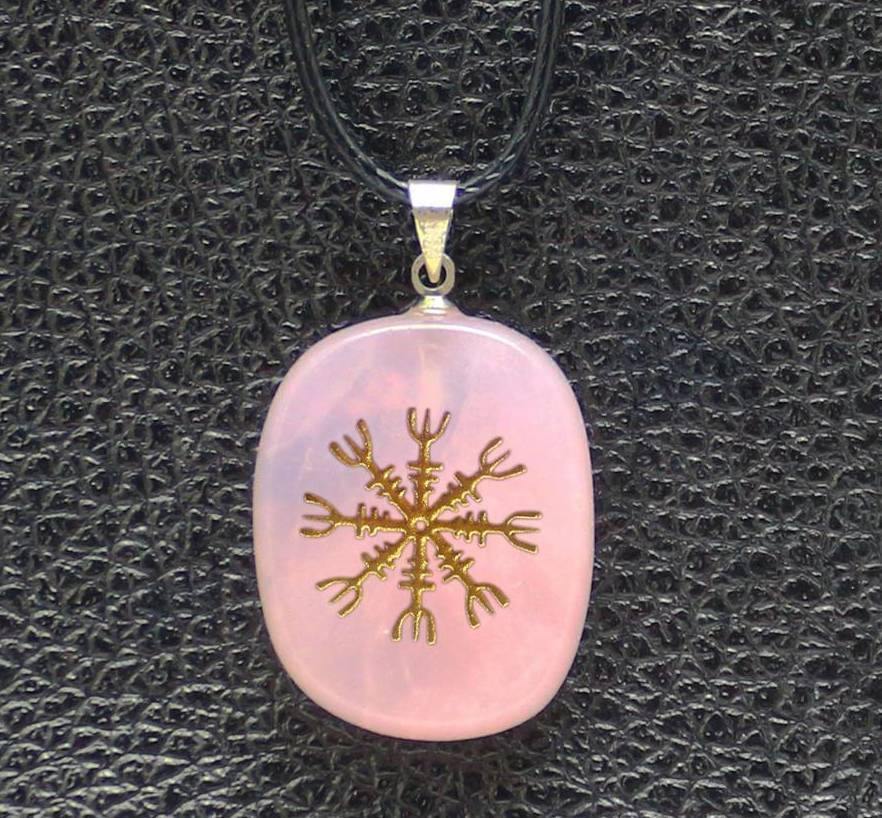 Ægishjálmr Gemstone Necklace - Wyvern's Hoard