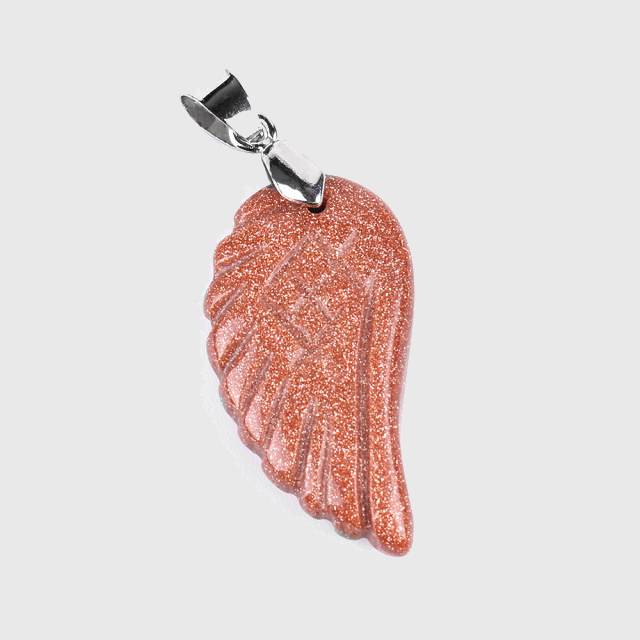 Angelic Wing Gemstone Necklace