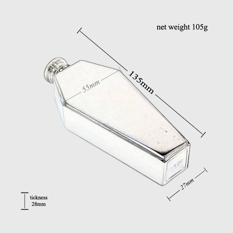 Coffin Stainless Steel Flask - Wyvern's Hoard