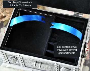 Egyptian Scarab Treasure Chest Jewelry Box - Wyvern's Hoard