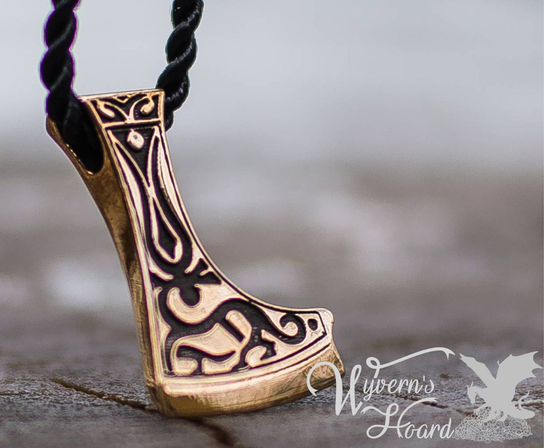 Perun's Axe with Deer Symbol Necklace