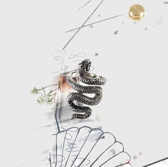 Silver Serpent Ring