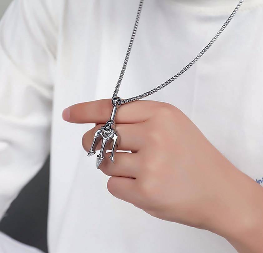 Poseidon's Trident Necklace - Wyvern's Hoard