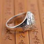 Om Mani Padme Hum Mantra Ring - Wyvern's Hoard