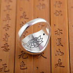 Om Mani Padme Hum Mantra Ring - Wyvern's Hoard