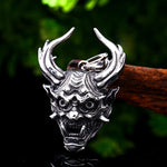 Japanese Oni Stainless Steel Necklace