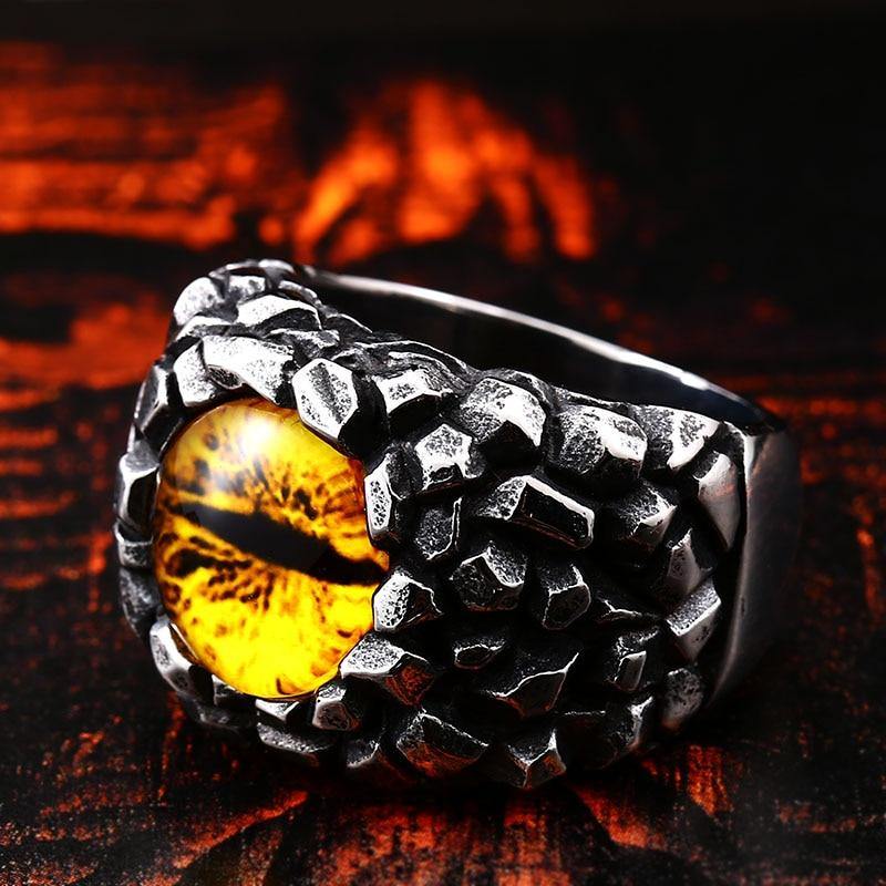 Scaly Dragon's Eye Ring - Wyvern's Hoard