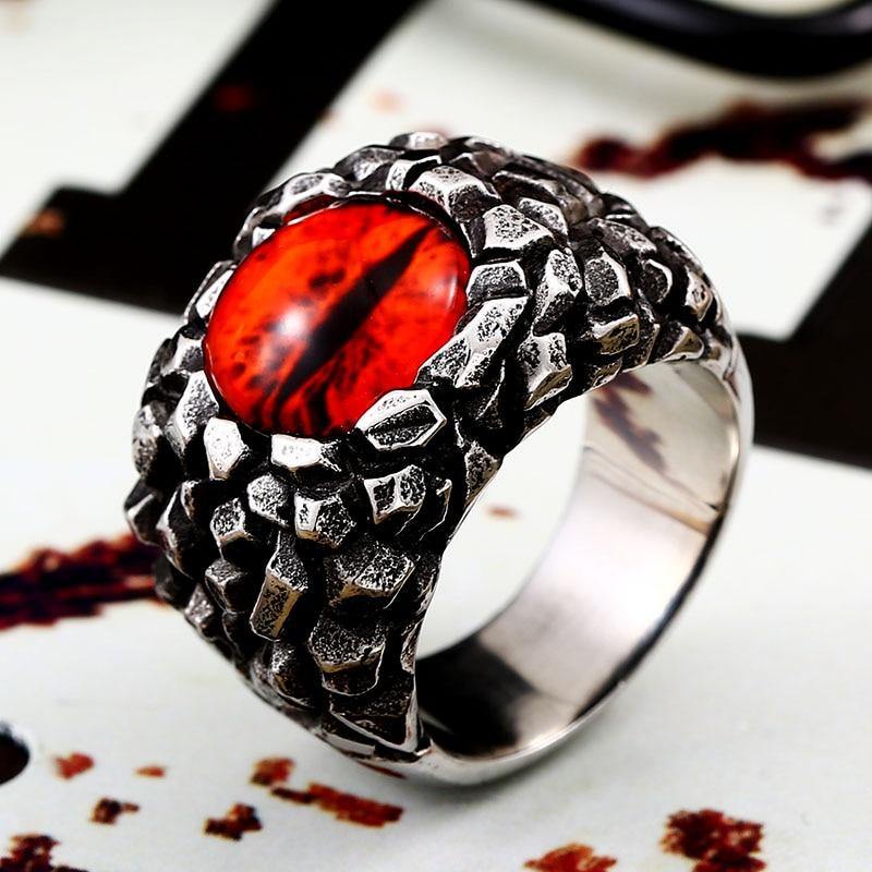 Scaly Dragon's Eye Ring - Wyvern's Hoard