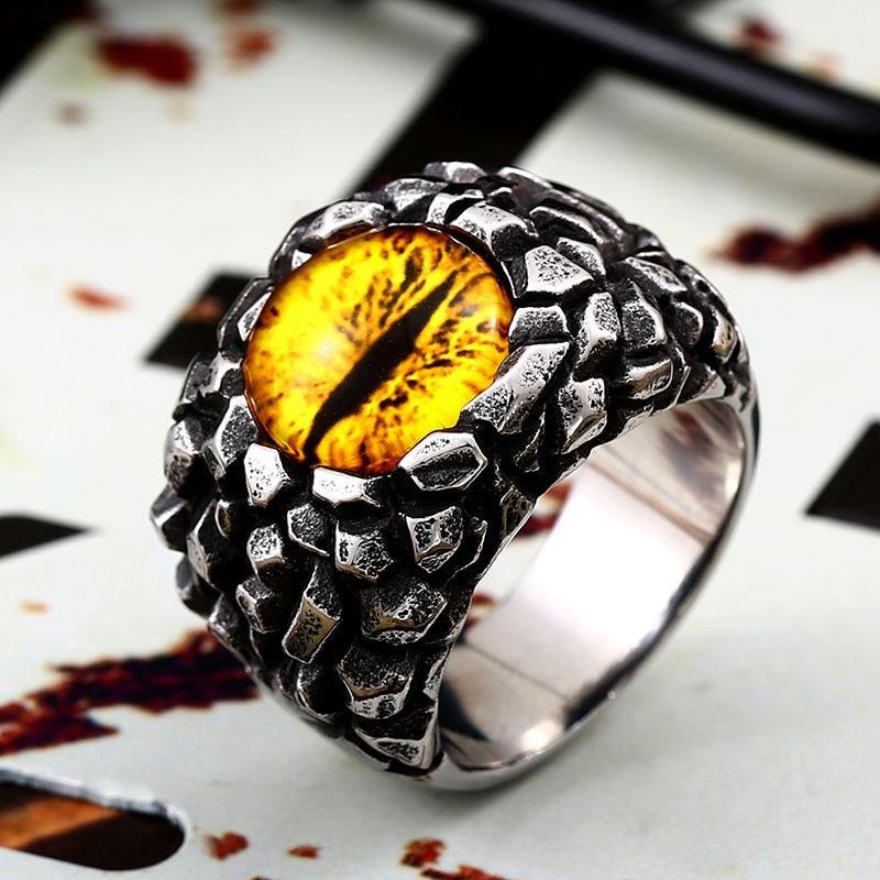 Scaly Dragon's Eye Ring - Wyvern's Hoard