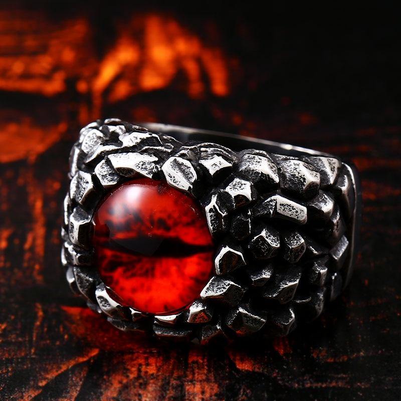 Scaly Dragon's Eye Ring - Wyvern's Hoard