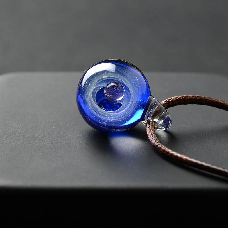 Planetary Glass Sphere Necklace - Wyvern's Hoard