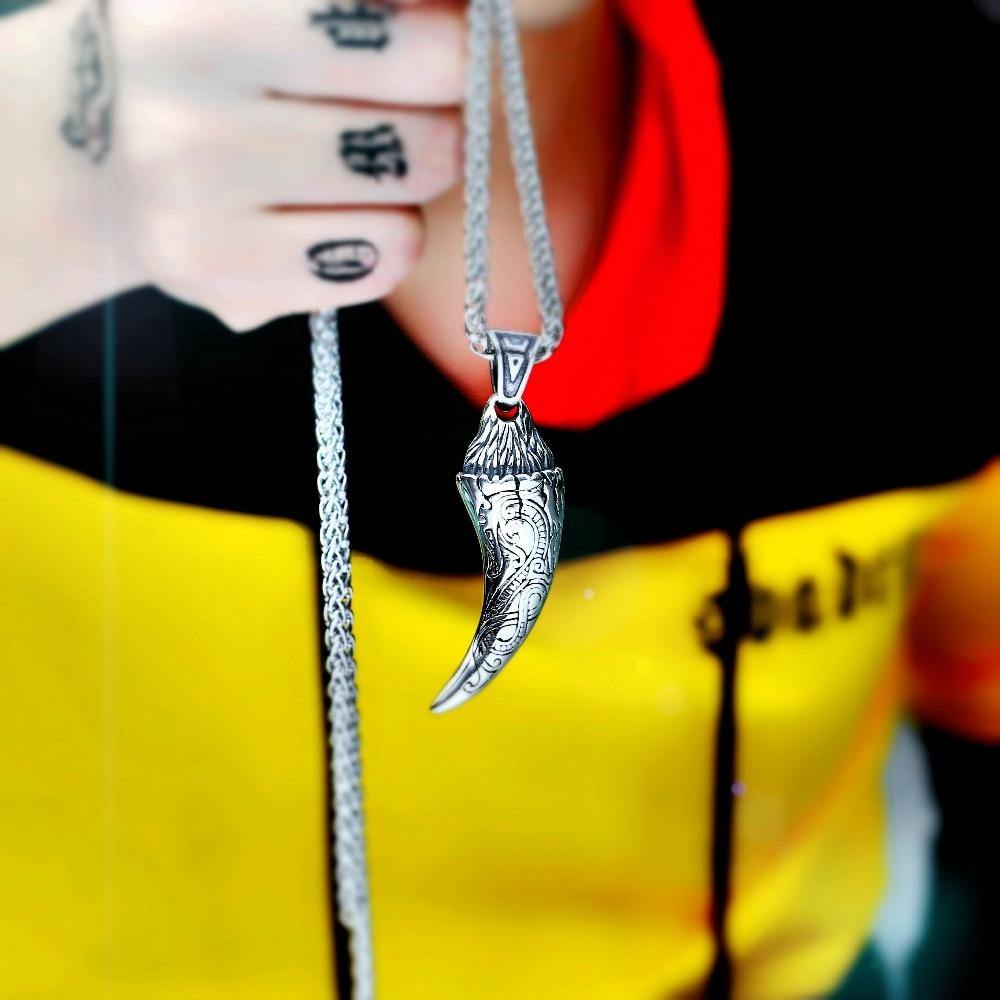 Fáfnir Norse Dragon Tooth Necklace - Wyvern's Hoard