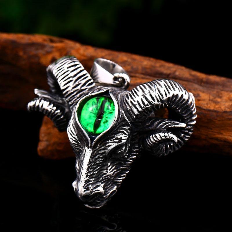 Baphomet Goat with Third Eye Necklace - Wyvern's Hoard