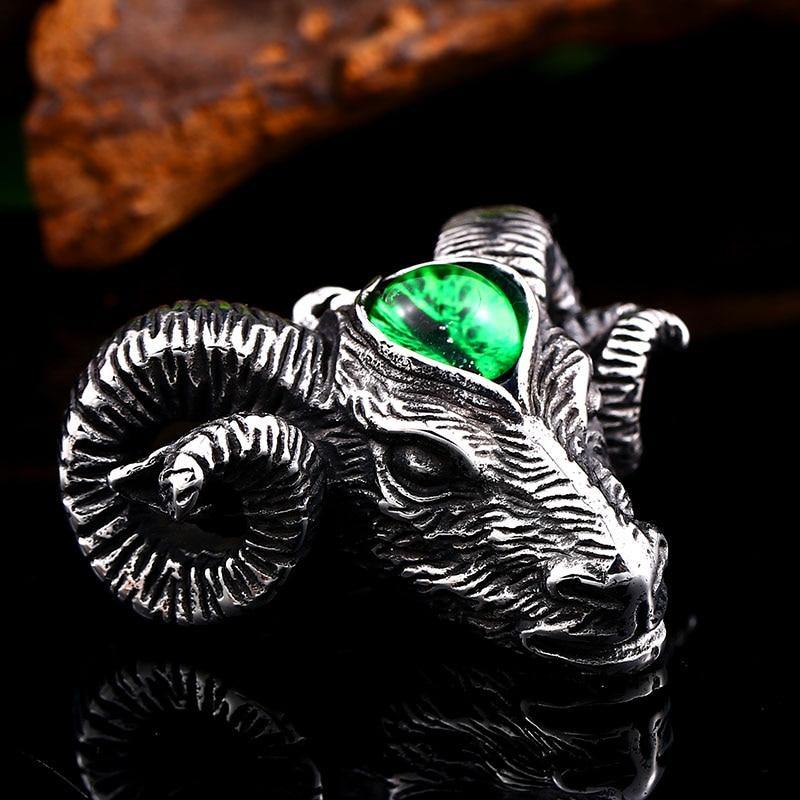 Baphomet Goat with Third Eye Necklace - Wyvern's Hoard