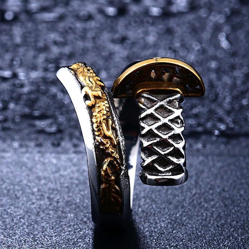 Amakuni's Dragon Katana Ring - Wyvern's Hoard