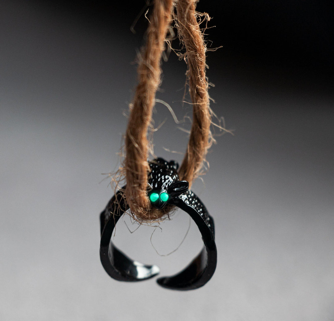 Glow in the Dark Flying Bat Ring - Wyvern's Hoard