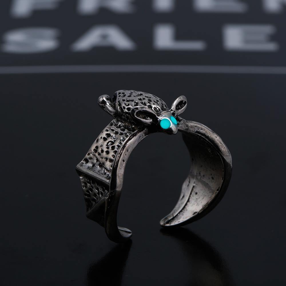 Glow in the Dark Flying Bat Ring - Wyvern's Hoard