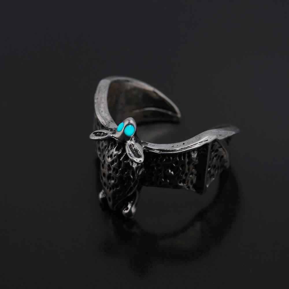 Glow in the Dark Flying Bat Ring - Wyvern's Hoard
