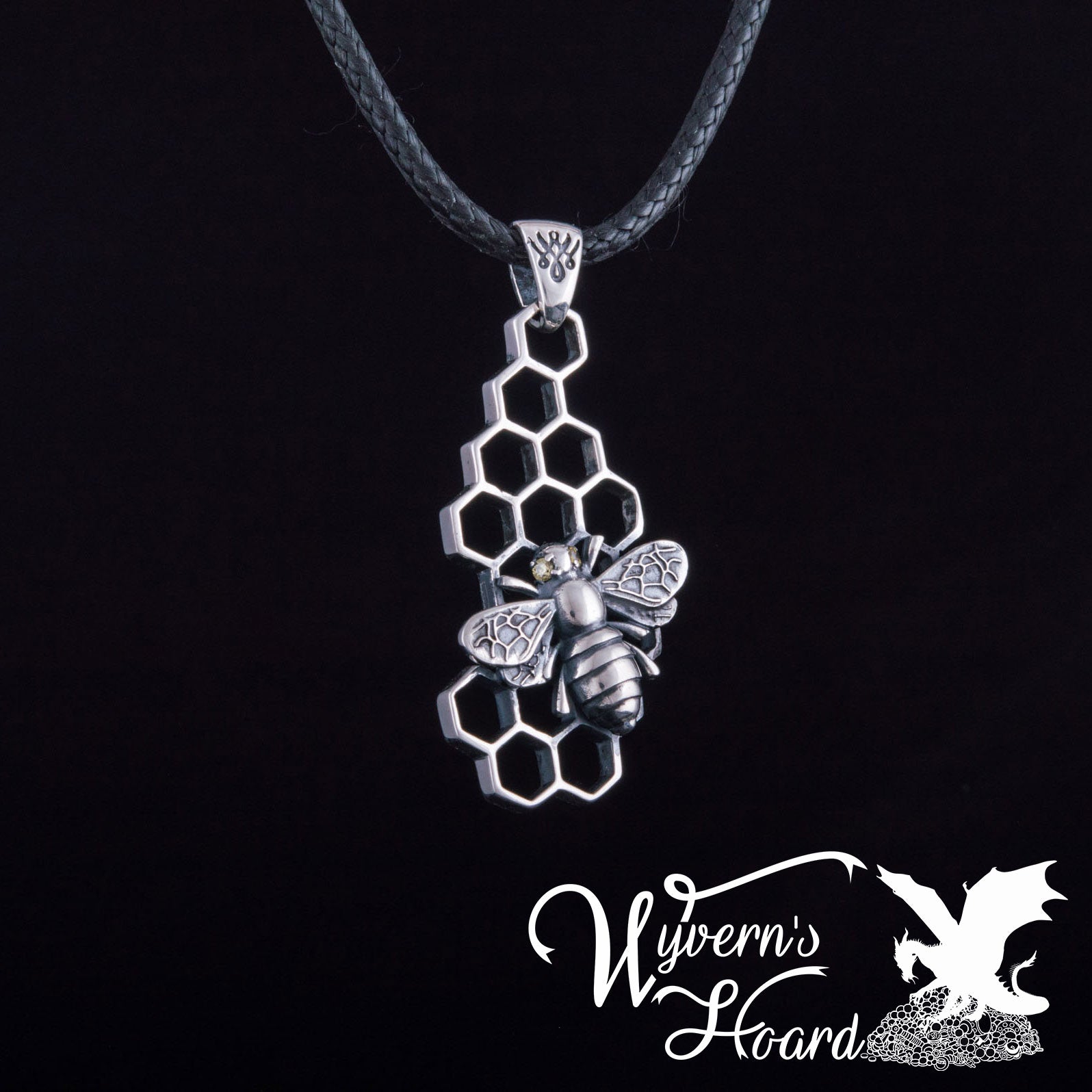 Honey Bee Sterling Silver Necklace