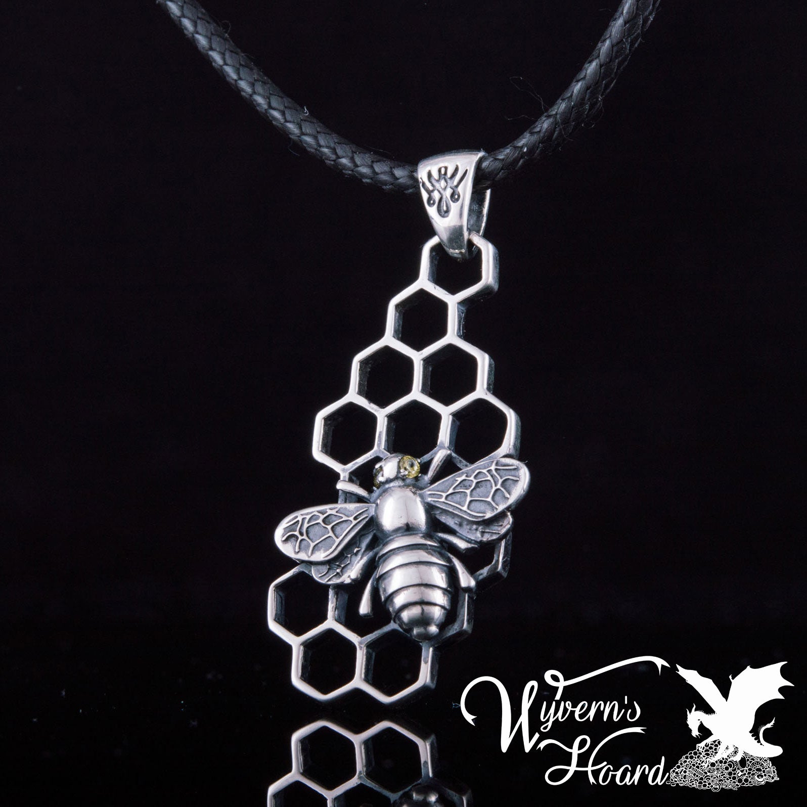 Honey Bee Sterling Silver Necklace