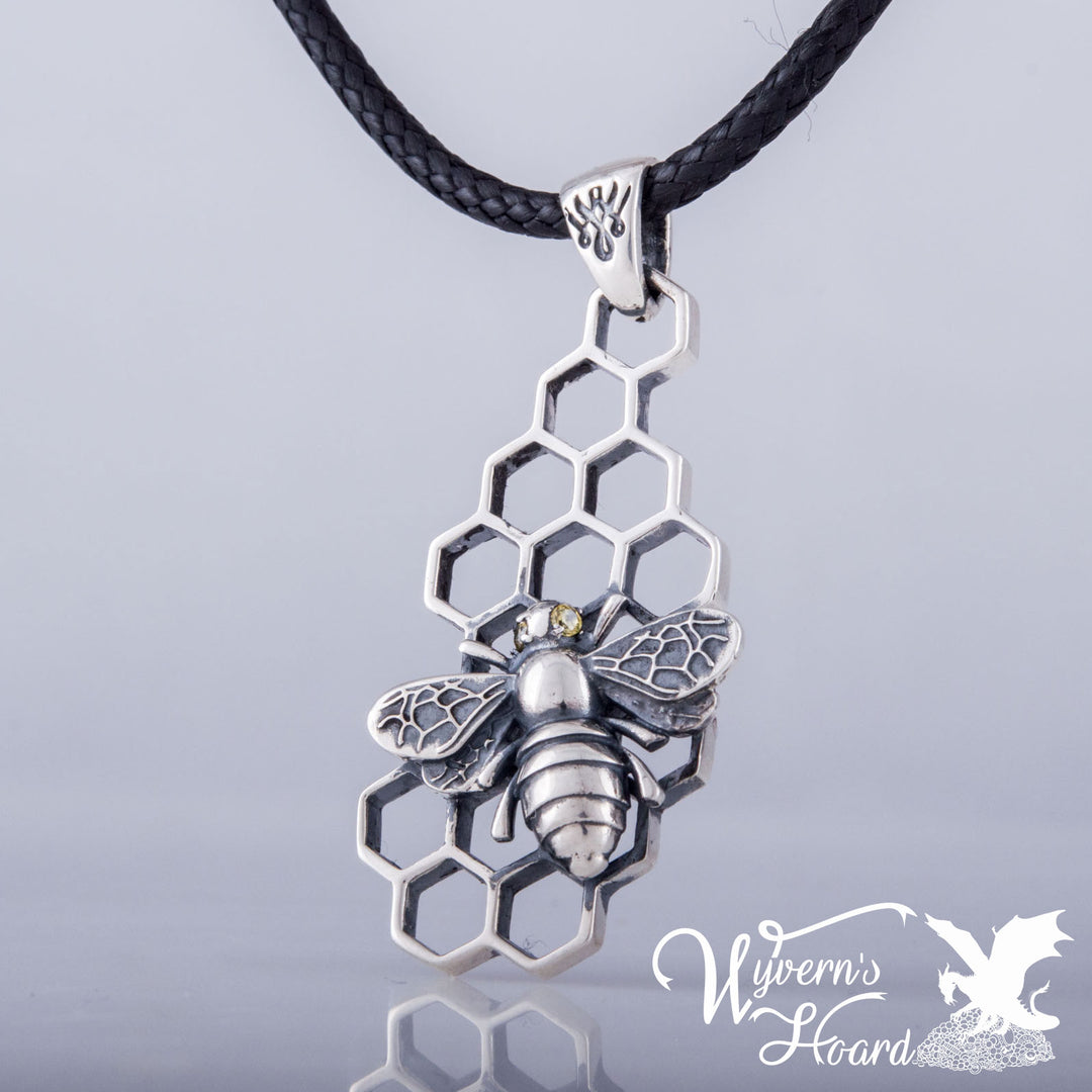Honey Bee Sterling Silver Necklace