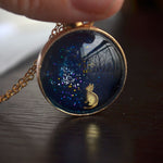 Star-Gazing Kitty Necklace