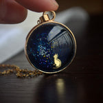Star-Gazing Kitty Necklace