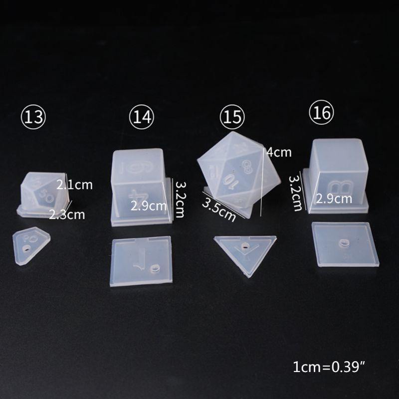 Polyhedral Dice Set Molds - Wyvern's Hoard