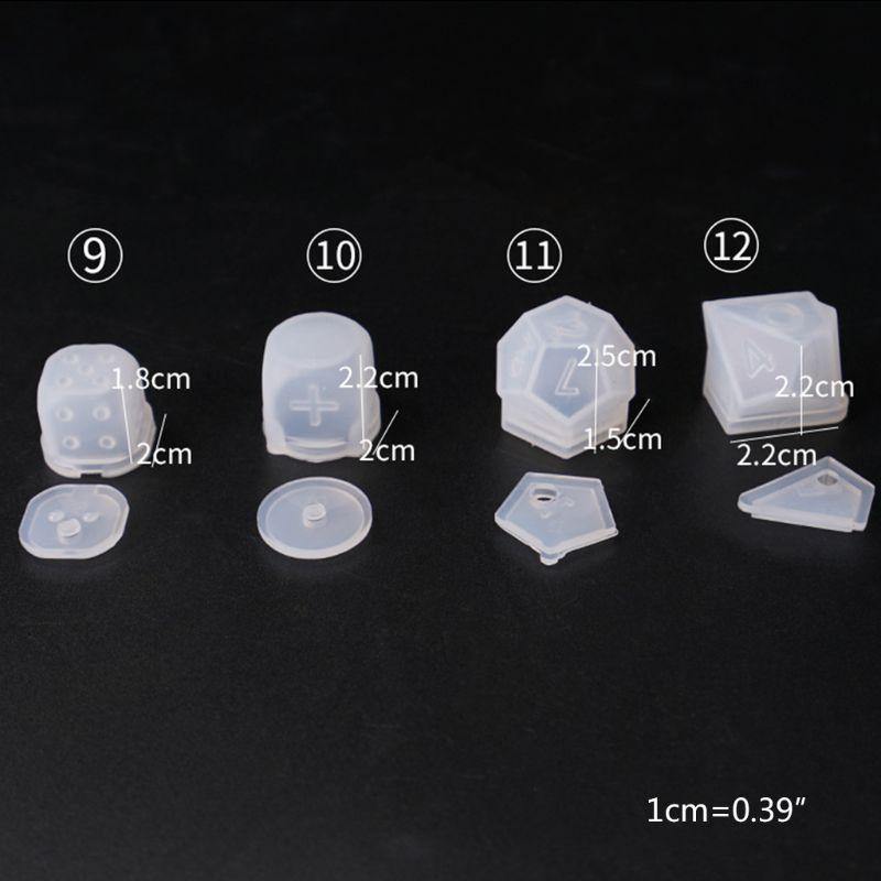 Polyhedral Dice Set Molds - Wyvern's Hoard