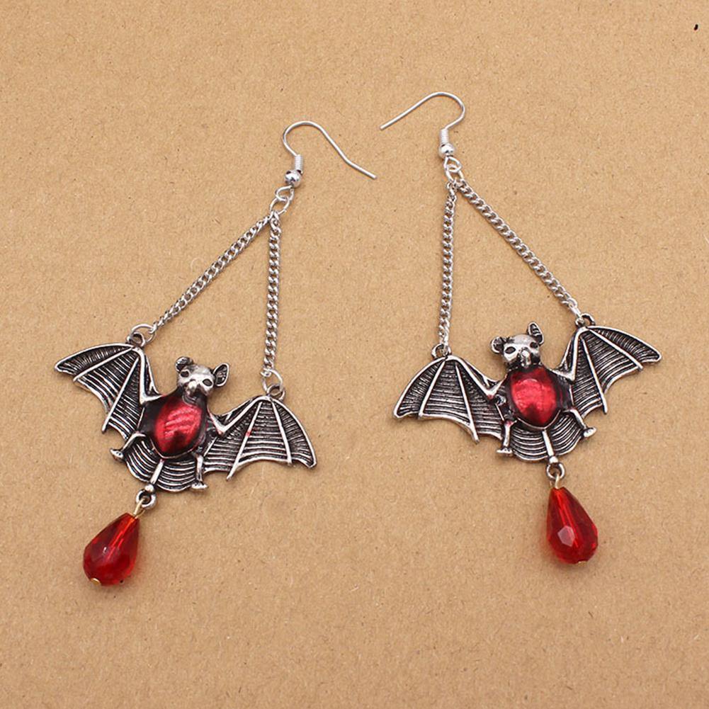 Bejeweled Vampire Bat Earrings - Wyvern's Hoard