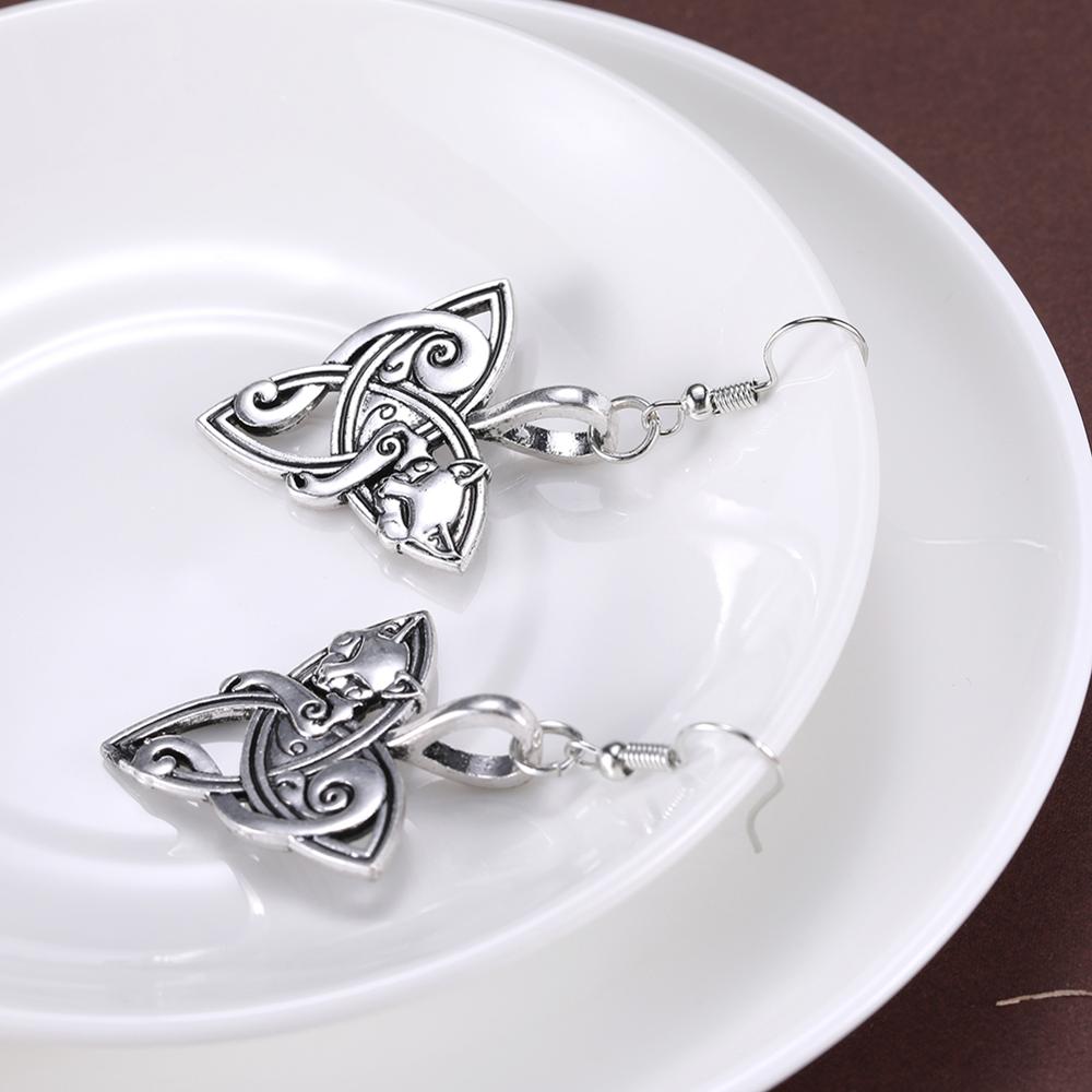 Fylgja Fox Triquetra Earrings