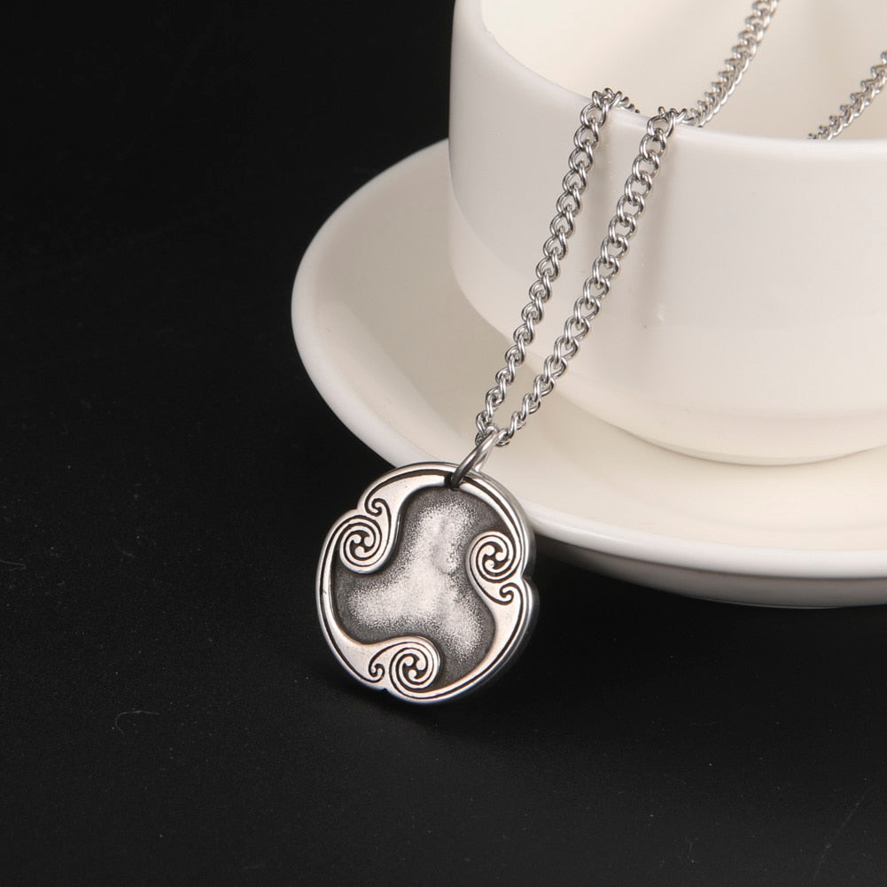 Elder Futhark Runes Medallion Necklace